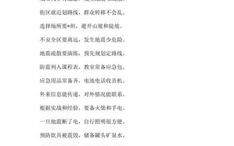 防震减灾谣言(防震减灾顺口溜6句)