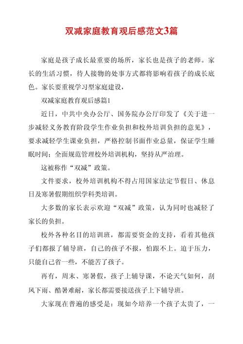 双减政策后记(双减政策小结)